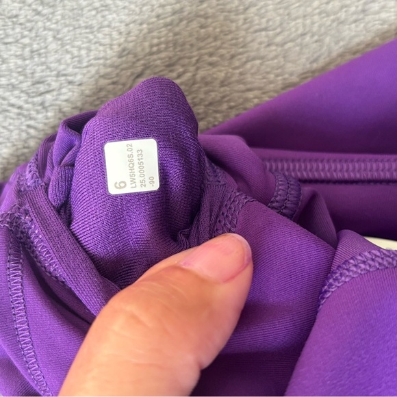 Lululemon Wunder Train High-Rise Crop 15" College Purple Size 6 - Picture 4 of 5